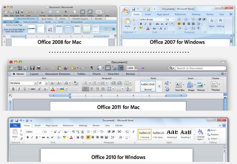 mac for office 2011 updates